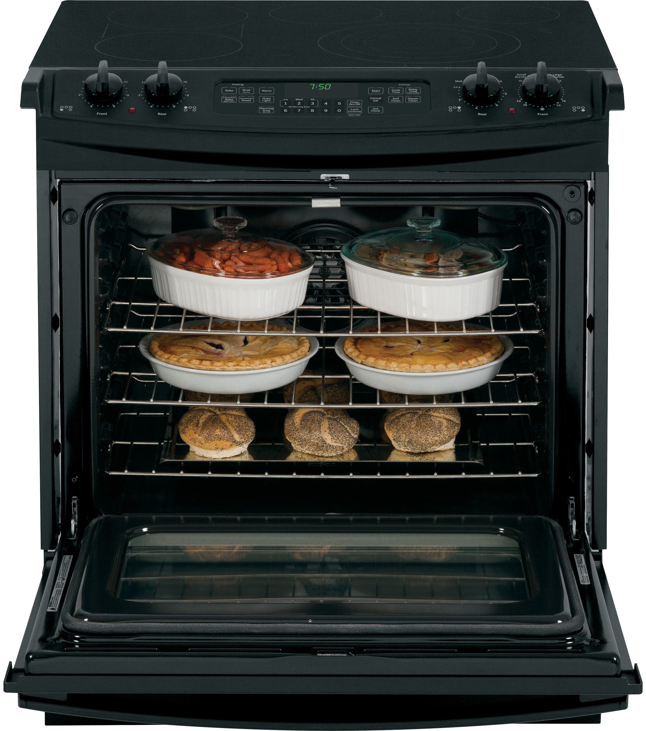 GE JS750DFBB Black