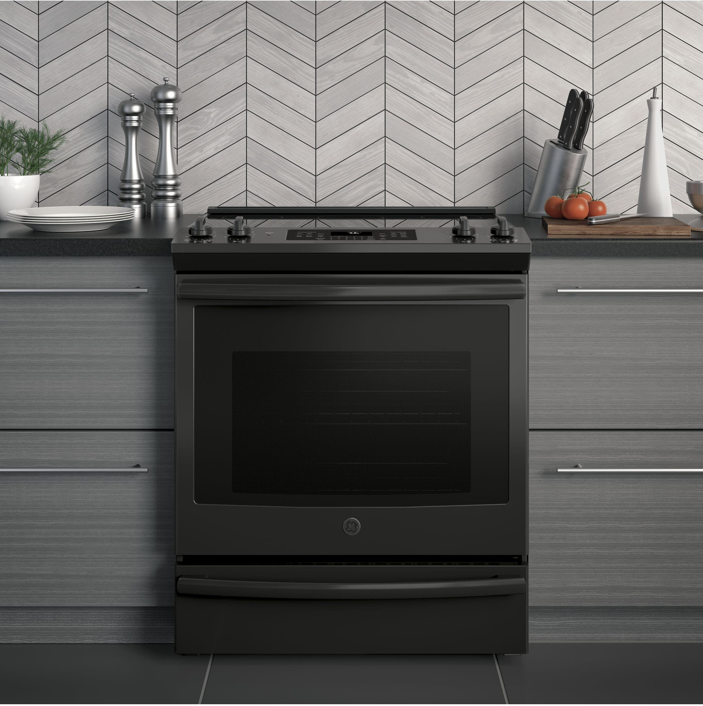 GE JS760DLBB Black