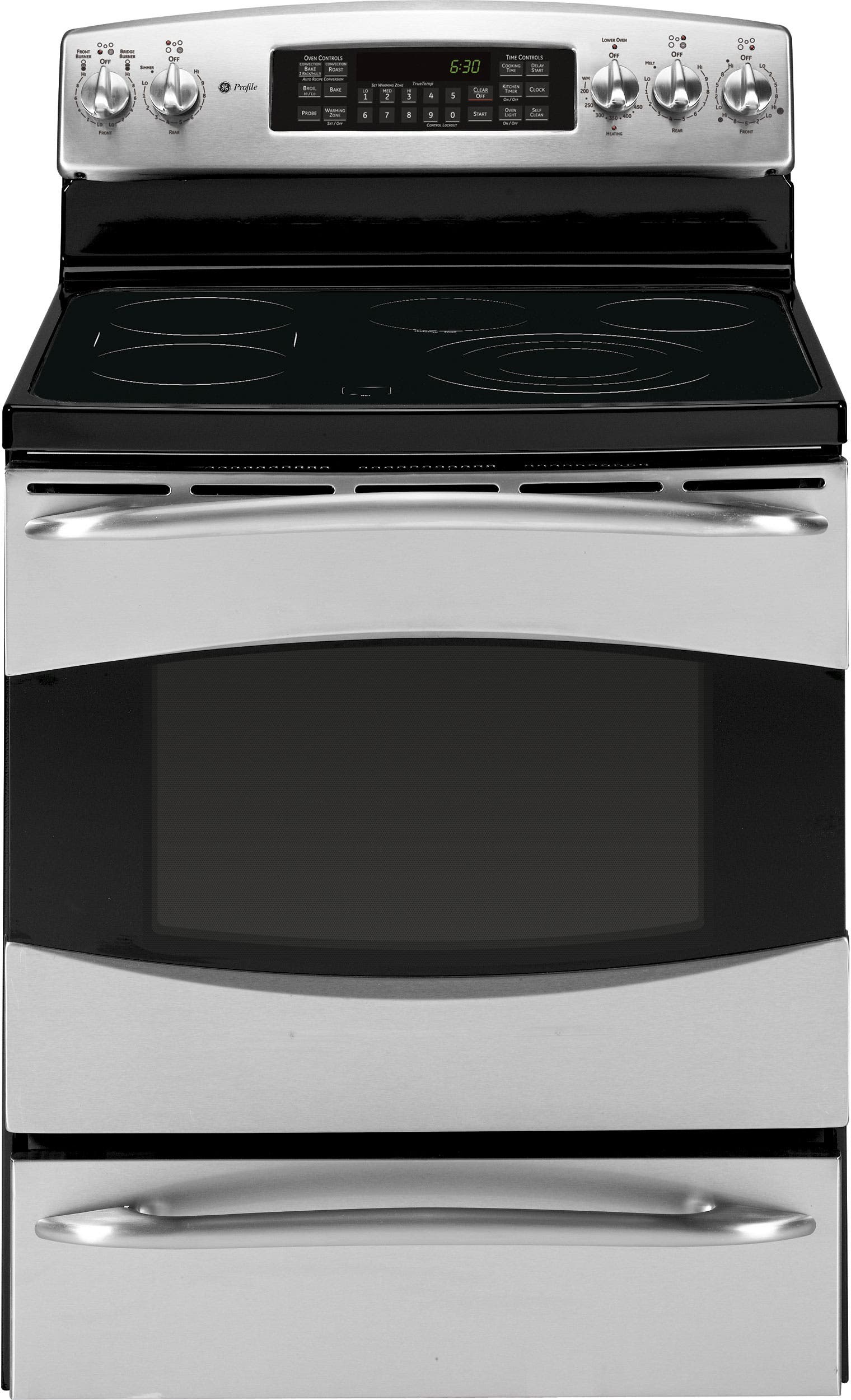 GE PB969SPSS Stainless Steel with Black Accents