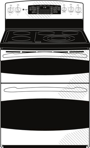 GE PB975SPSS Stainless Steel with Black Accents