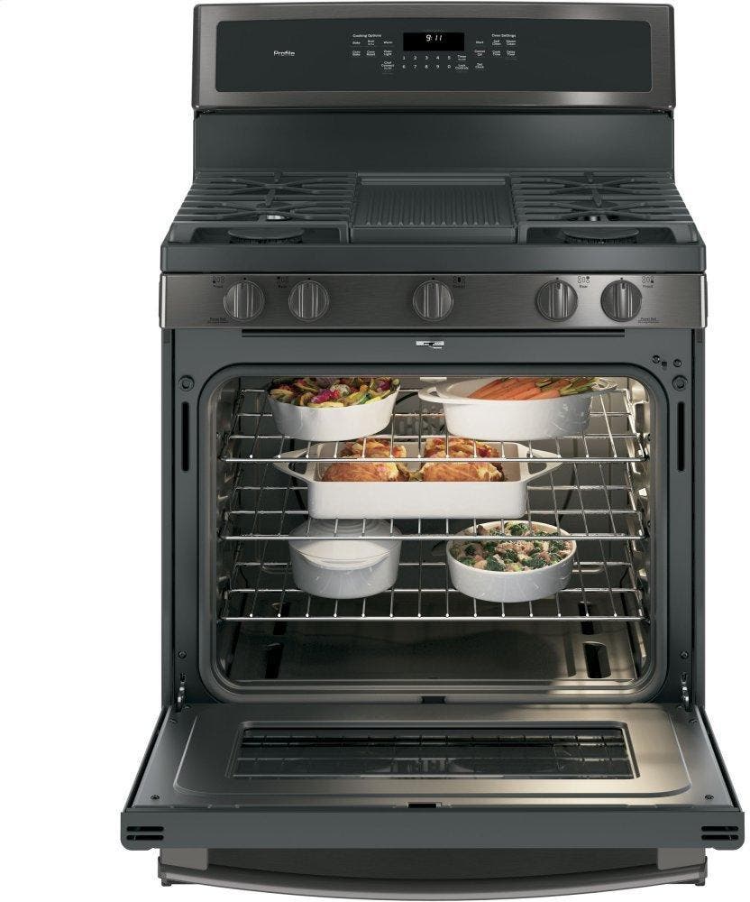 GE PGB911BEJTS Black Stainless Steel