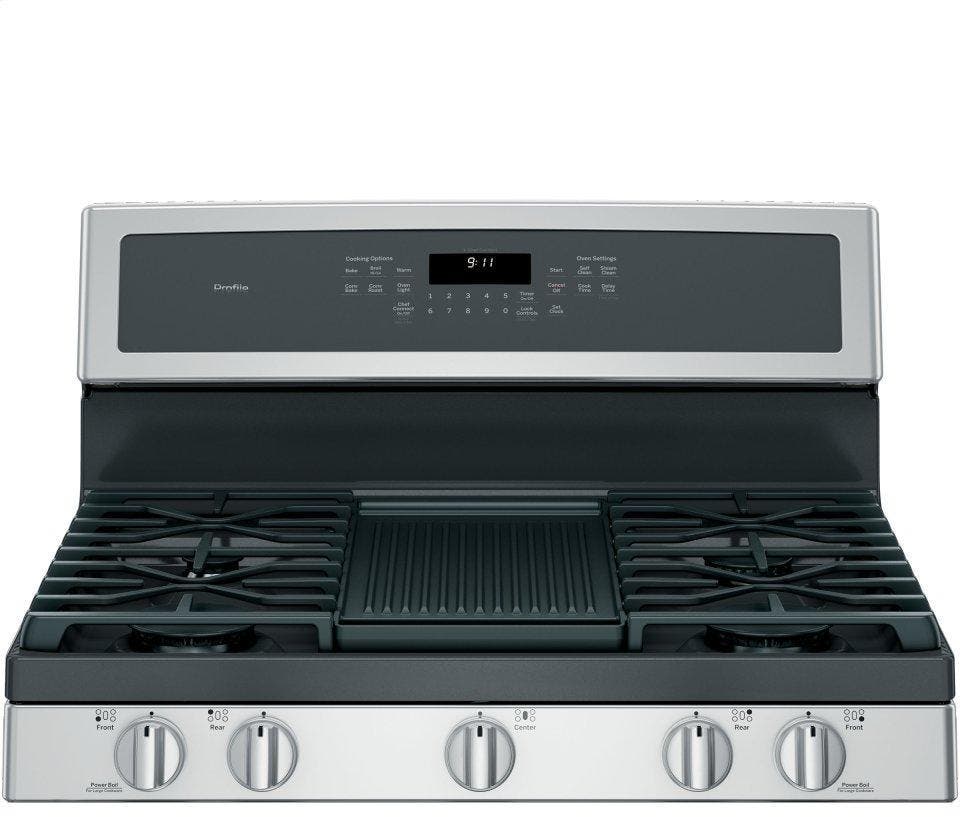 GE PGB911SEJSS Stainless Steel with Gray