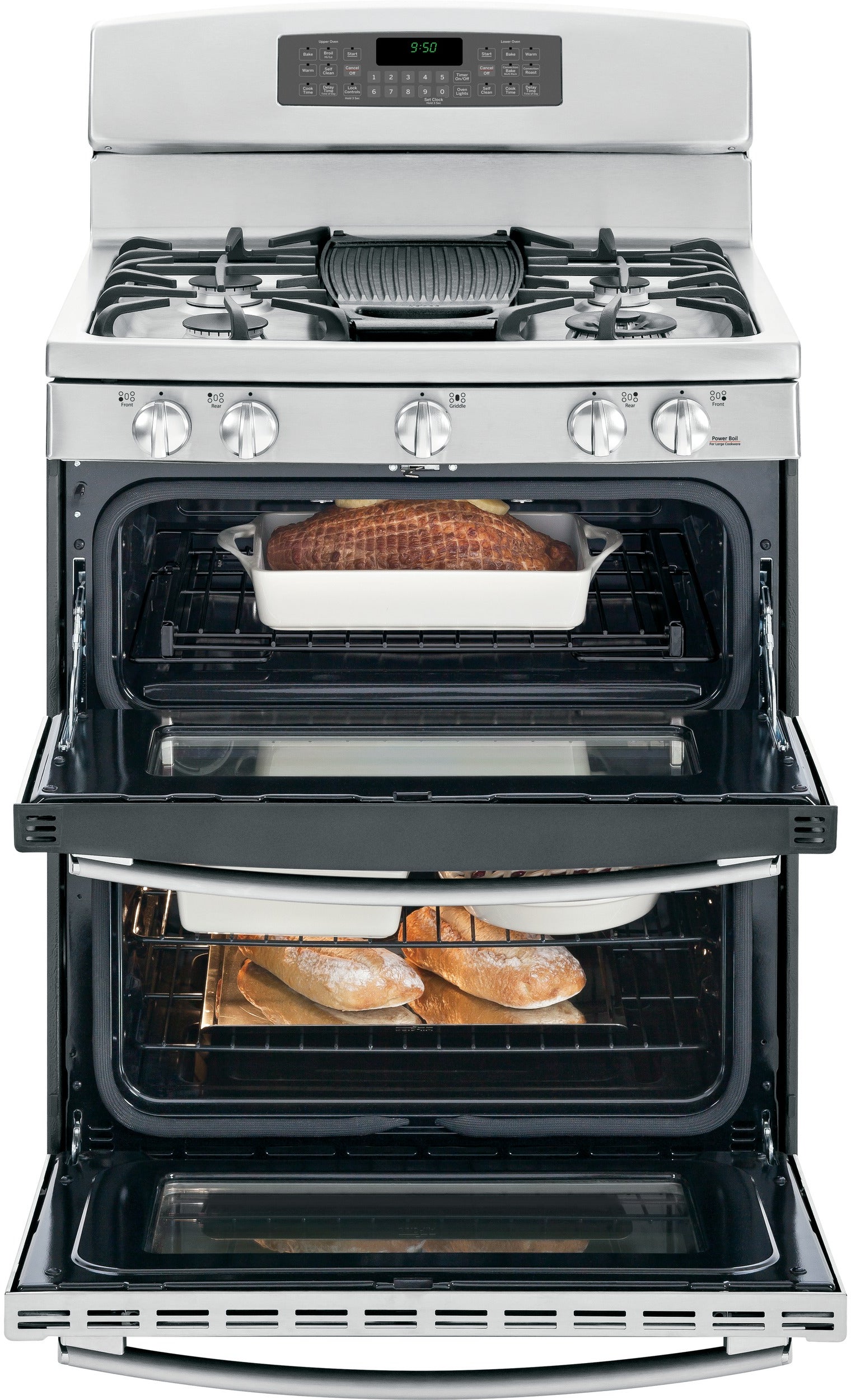 GE Profile Series 30" Free-Standing Gas Double Oven with Convection Range - Thumbnail 2