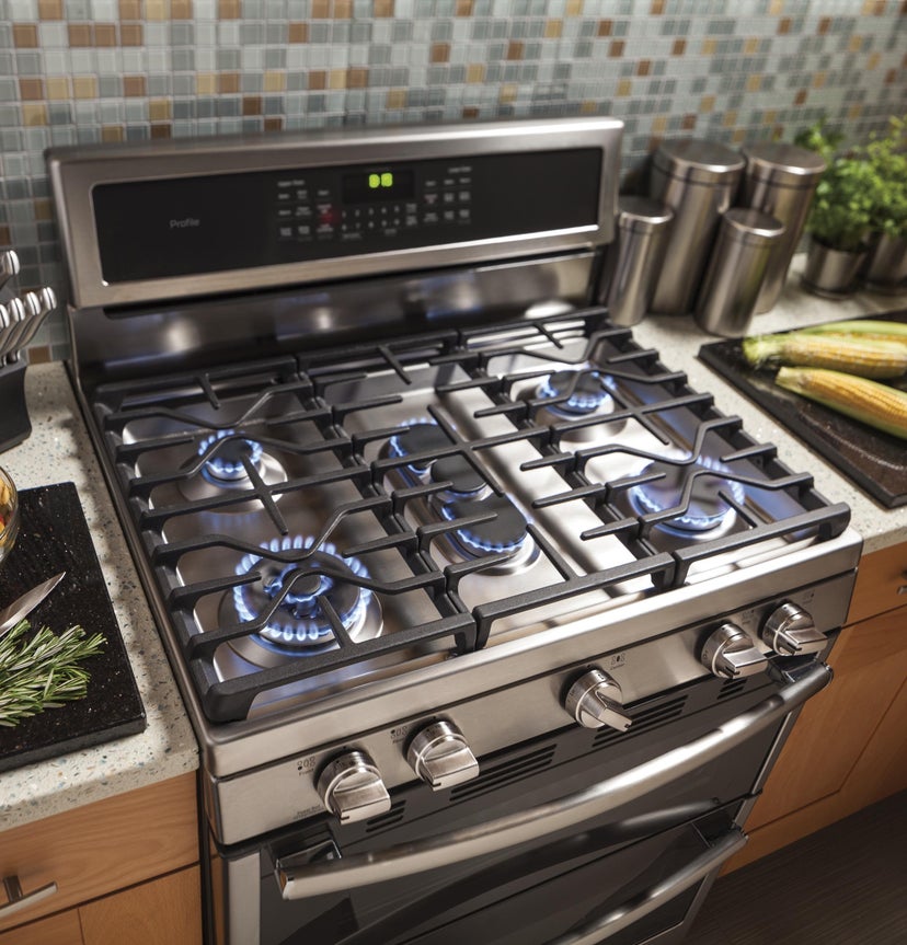 GE PGB980ZEJSS 30 Inch Freestanding Gas Range with Sealed Burners...