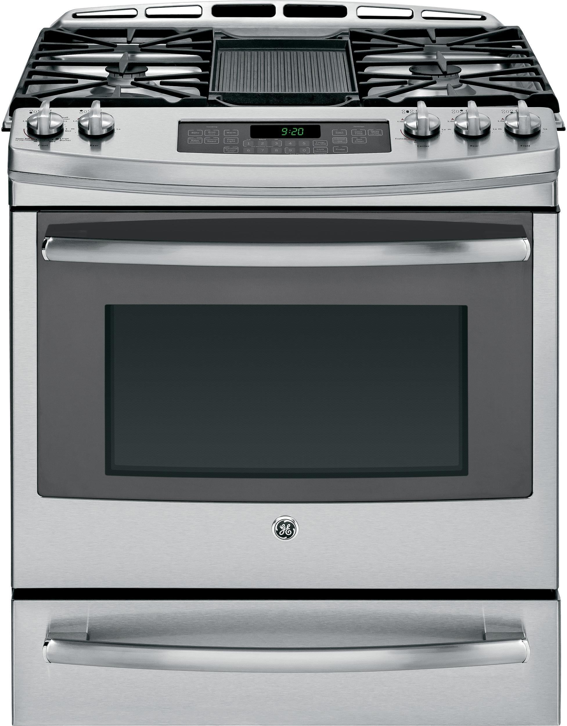 GE Profile Series Slide-In Front Control Gas Range - Thumbnail 4
