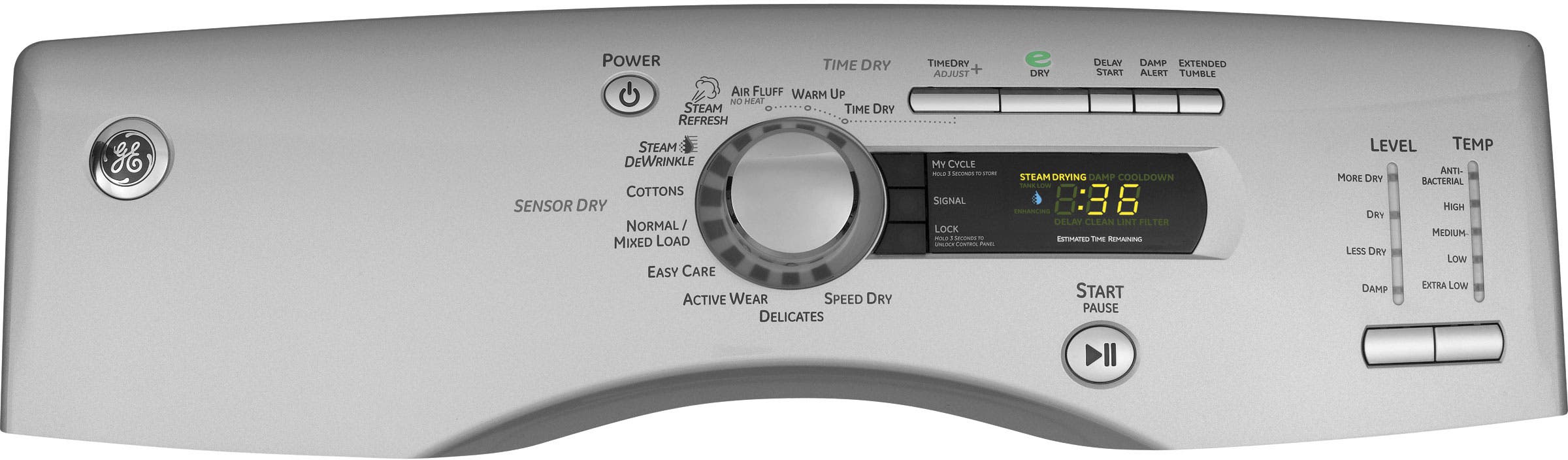GE GFDS355ELMS Metallic Silver