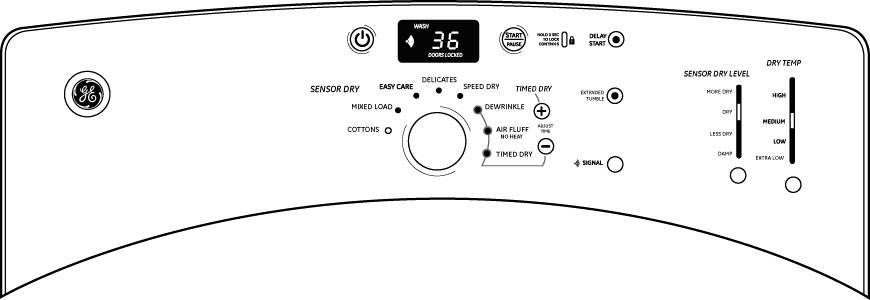 GE DBVH510GHWW White