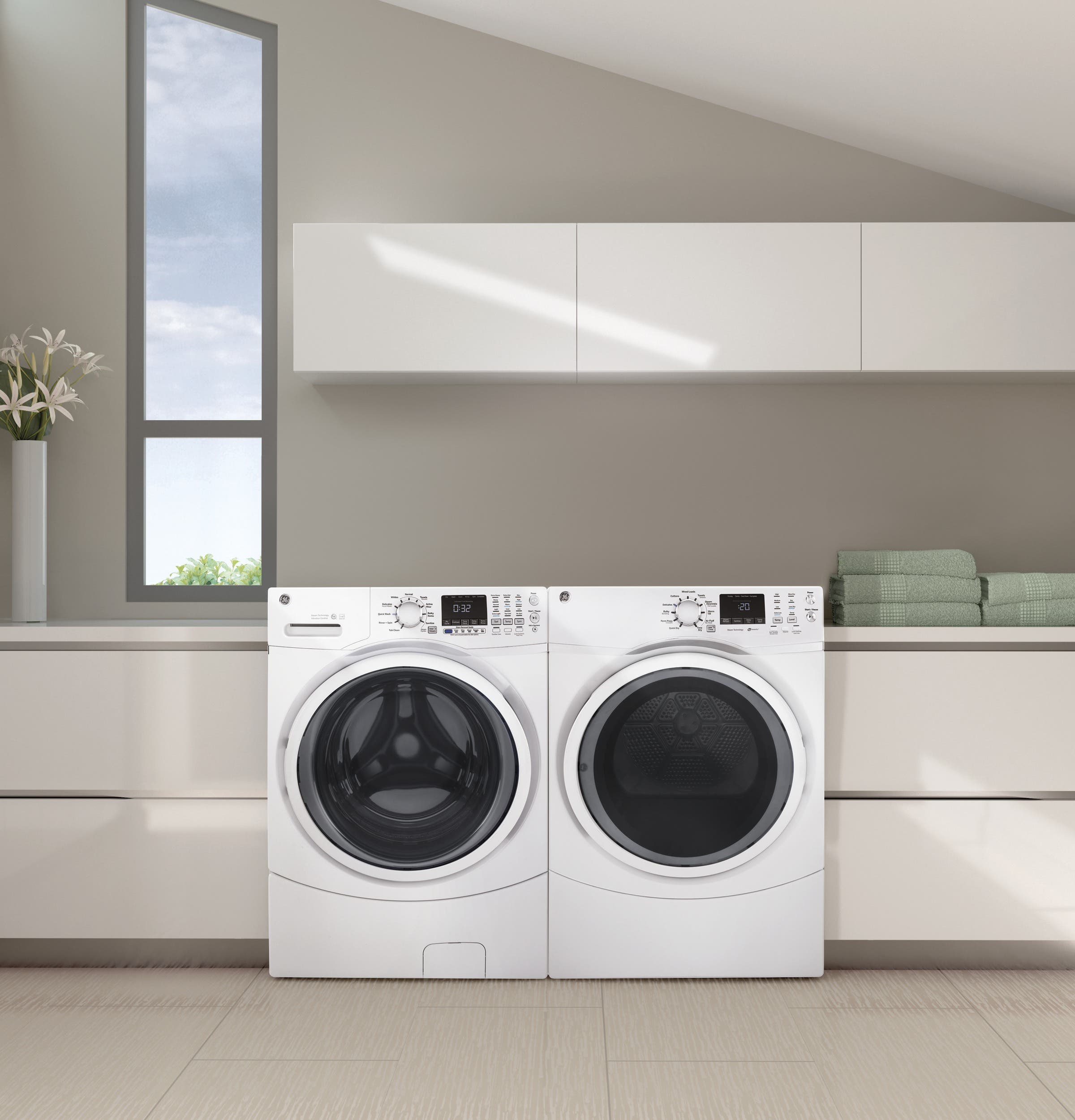 GE GFW450SSKWW White