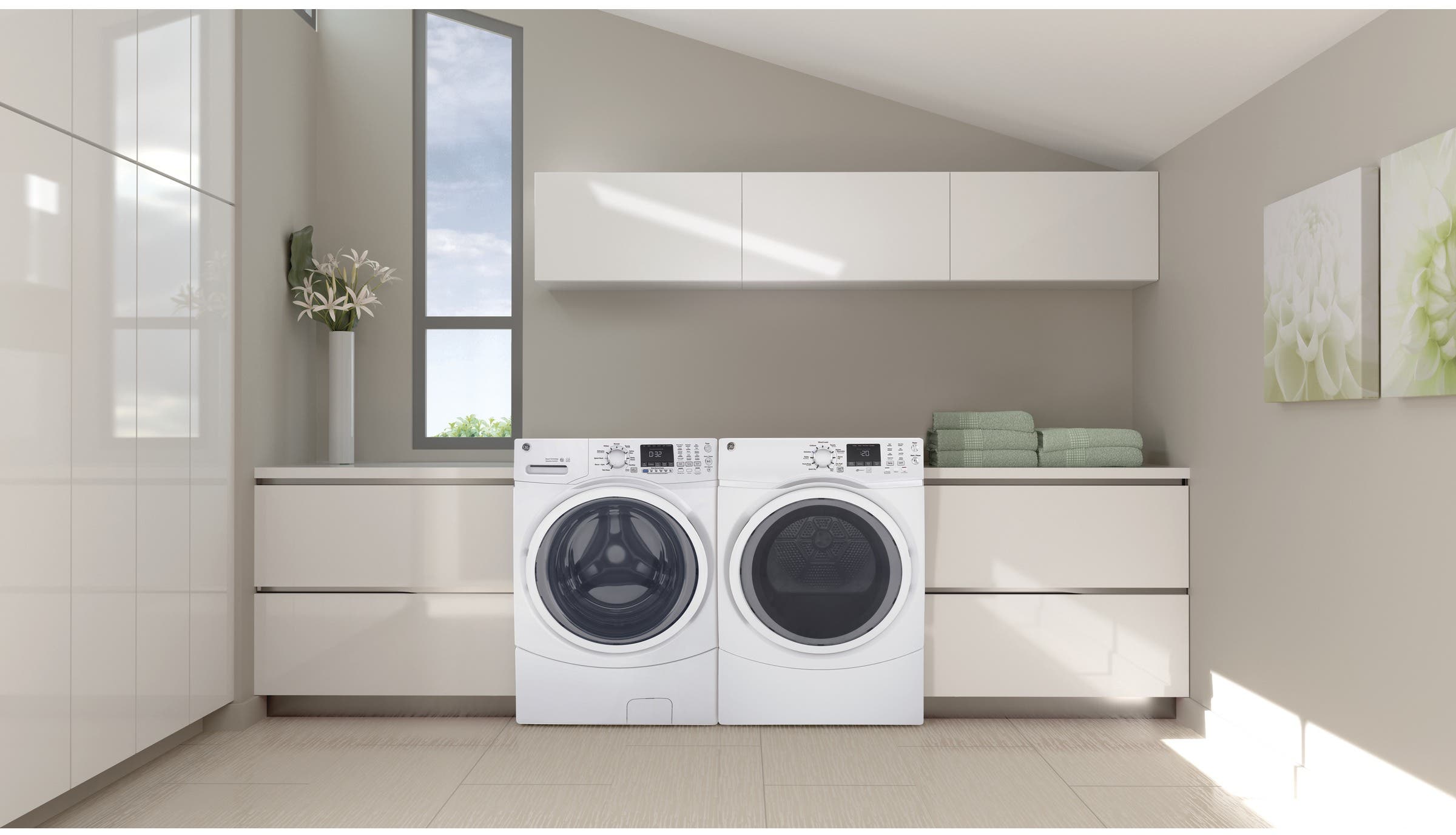 GE GFW450SSMWW White