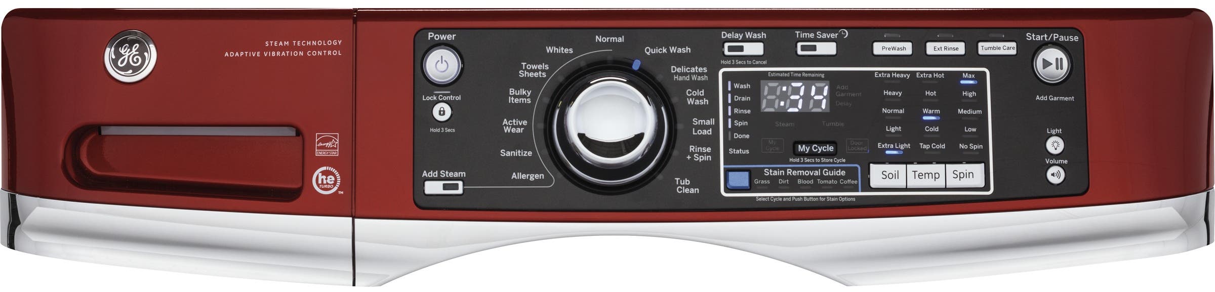 GE GFW480SPKRR Ruby Red