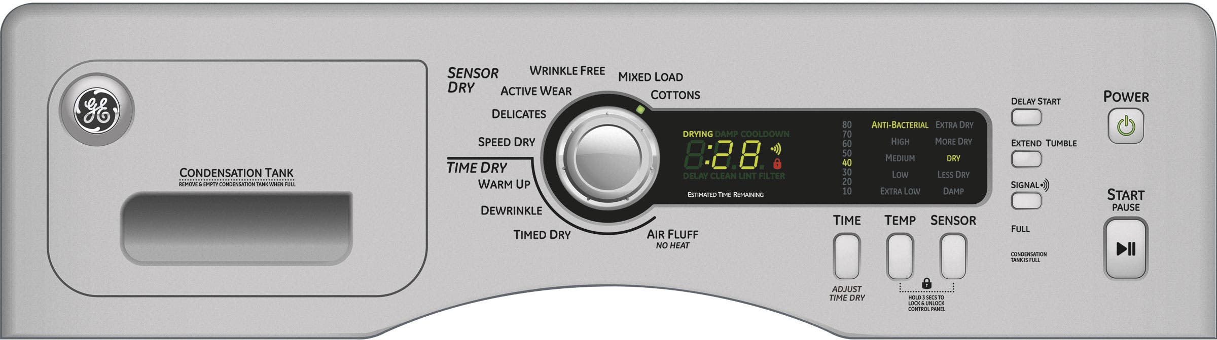 GE DCCH485EKMS Metallic Silver