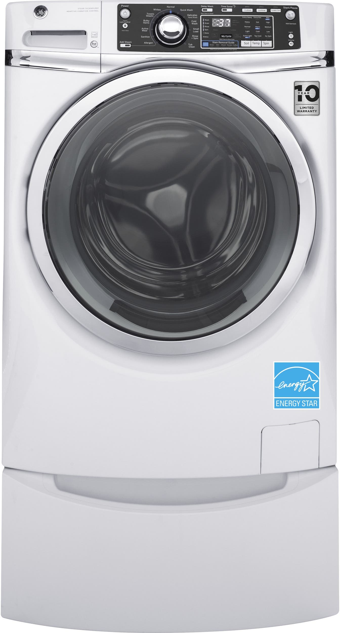 GE GFW480SSKWW White