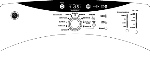 GE DCVH640EJWW White