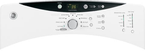 GE DCVH660EHWW White
