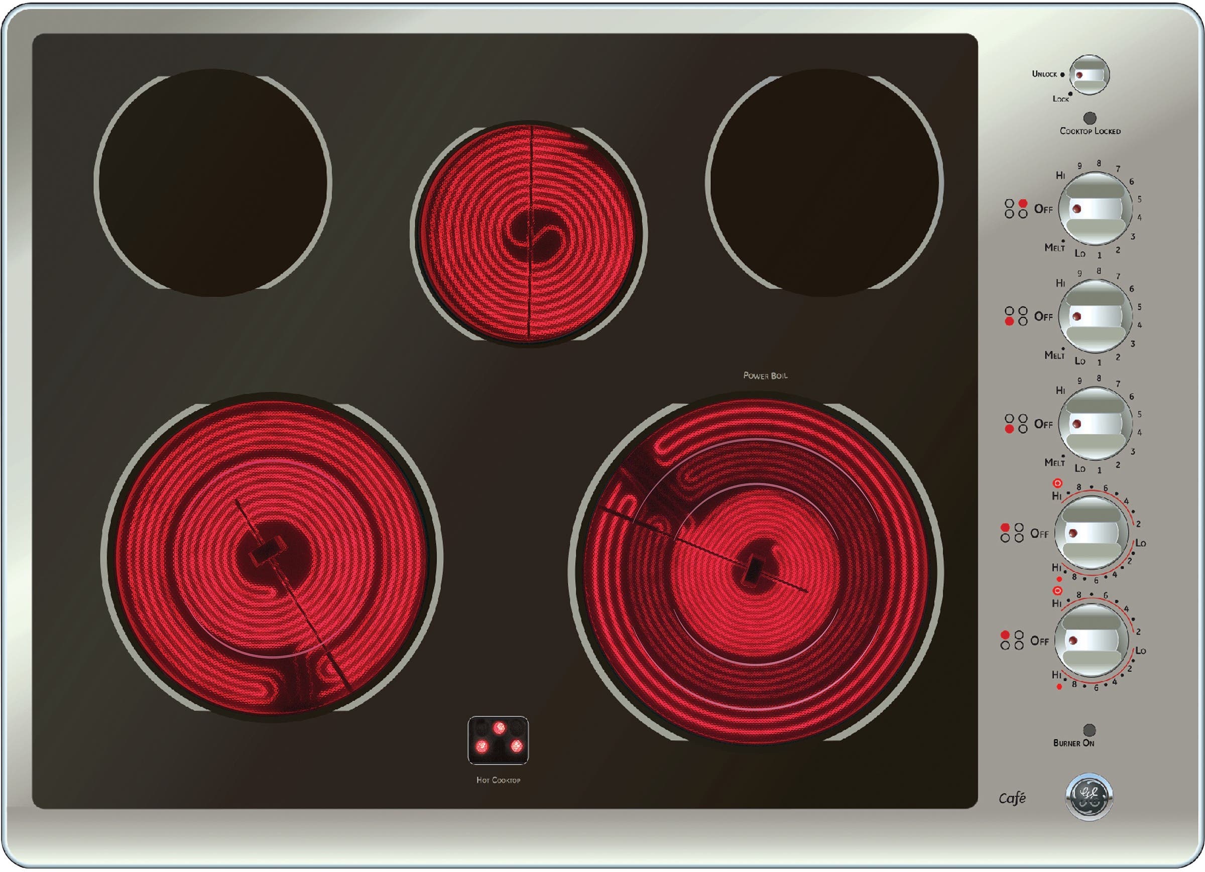 GE CP350STSS 30" Smoothtop Electric Cooktop