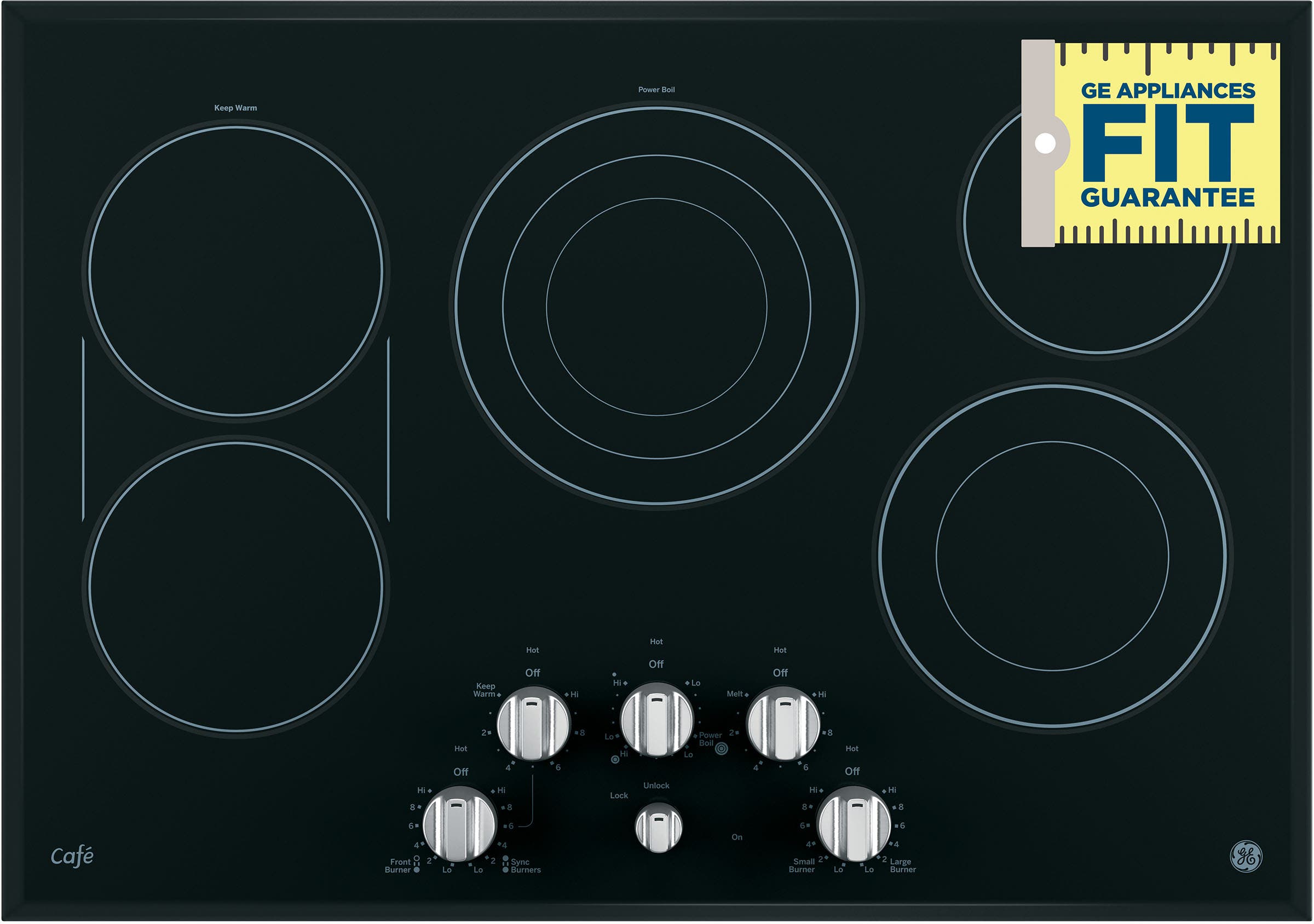 GE CP9530SJSS Stainless Steel On Black