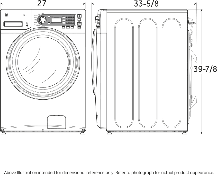GE GFWH1400DWW 27" Front-Load Washer