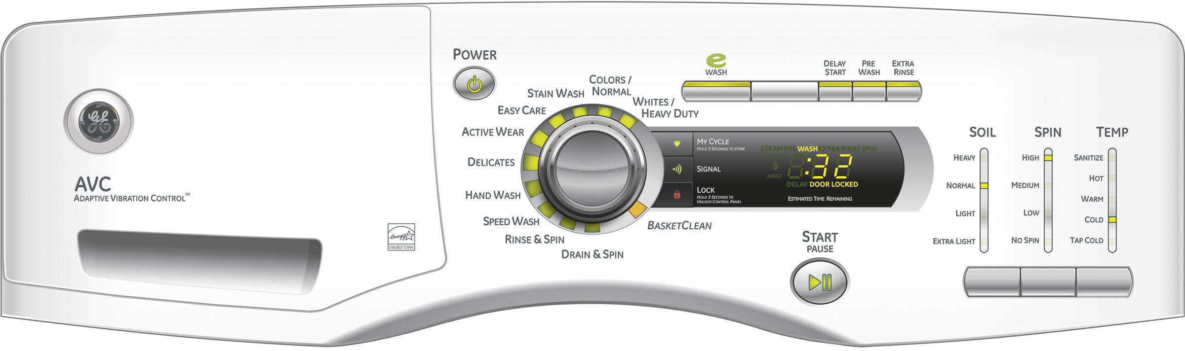 GE GFWH2400LWW White