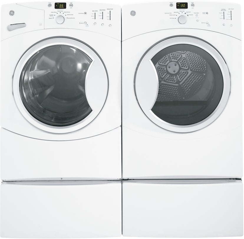 GE GFWN1100LWW 27" Front-Load Washer with 3.5 cu. ft. Capacity, 1...