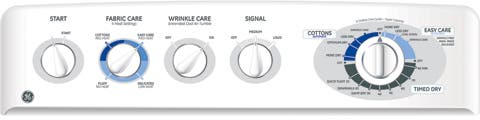 GE DLSR483EGWW White