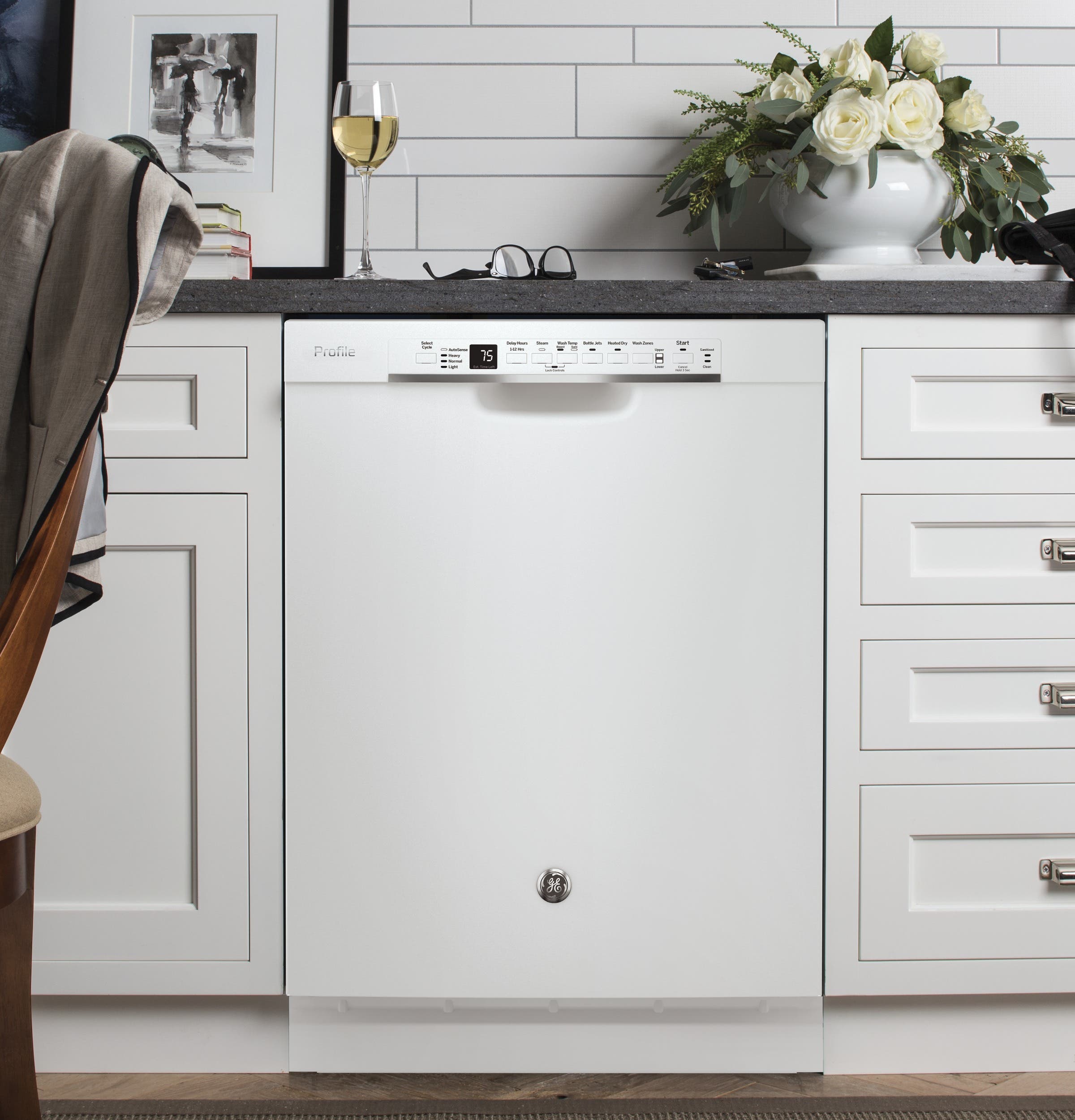GE PDF820SGJWW White