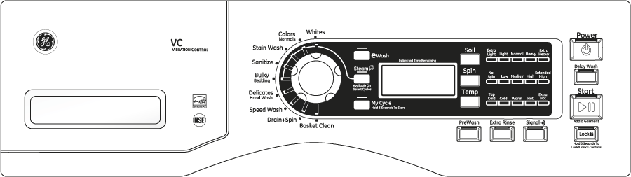 GE GFWS1500DWW 27" Front-Load Washer