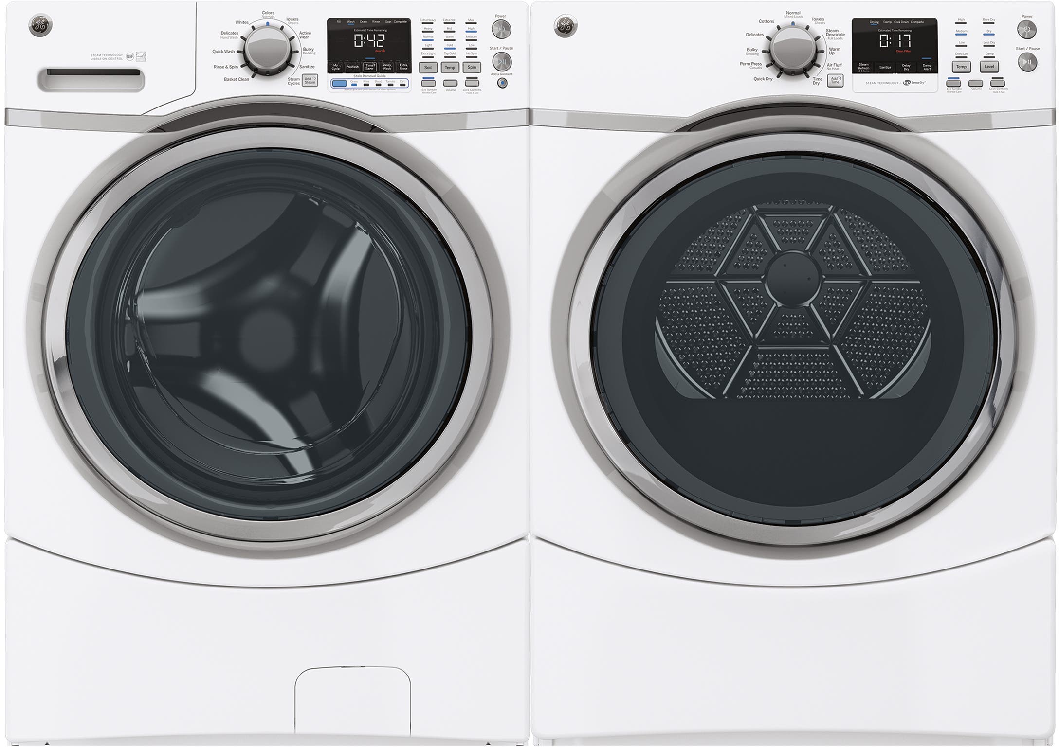 GE GFWS1700HWW White