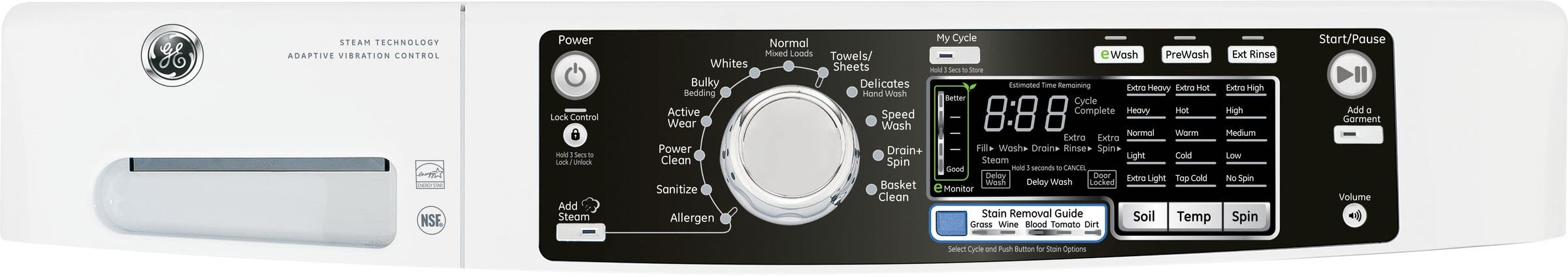 GE GFWS2600FWW White