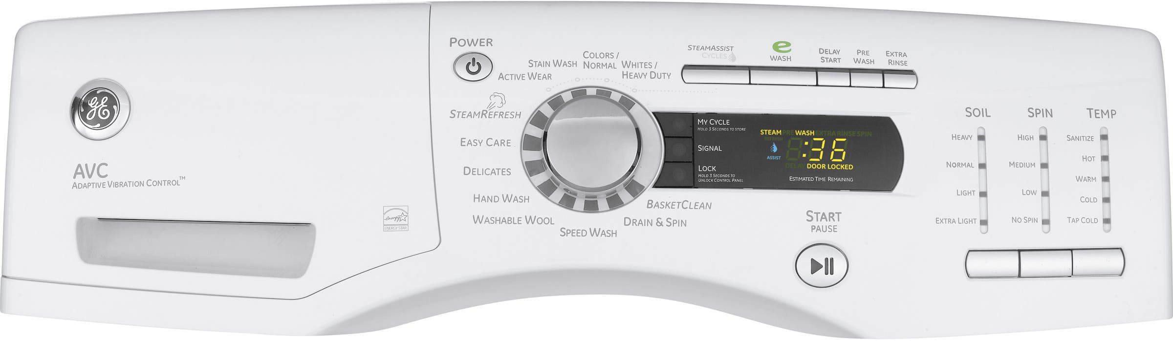 GE GFWS3500LWW White