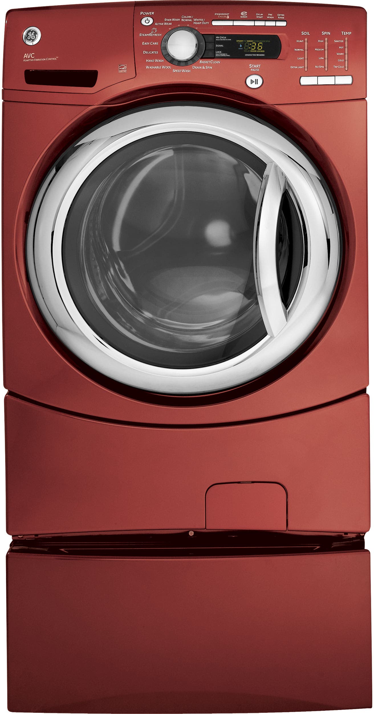 GE GFWS3505LMV Vermillion Red