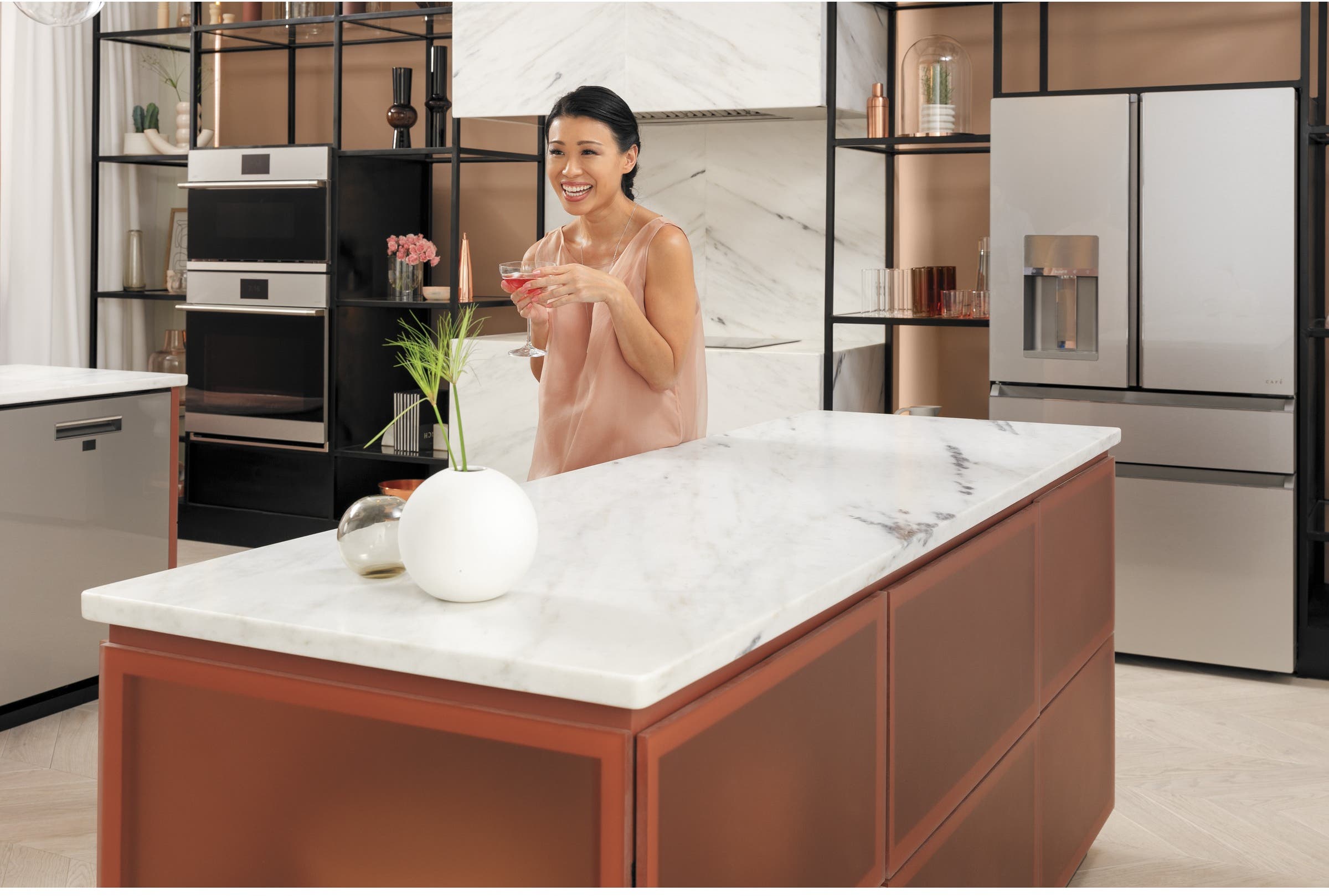 Cafe CDT855M5NS5 Platinum Glass