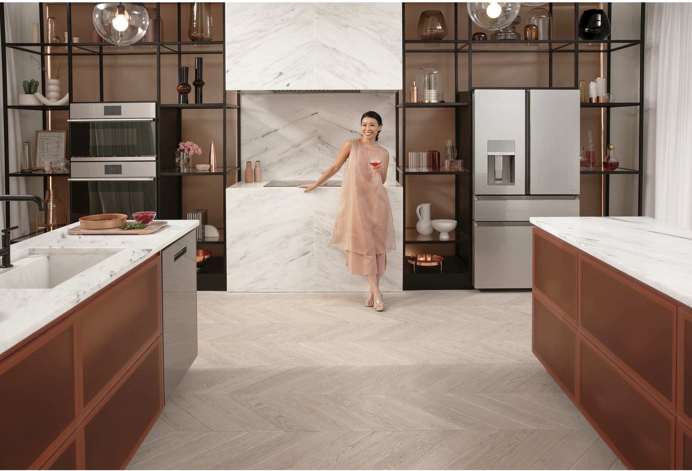 Cafe CDT855M5NS5 Platinum Glass