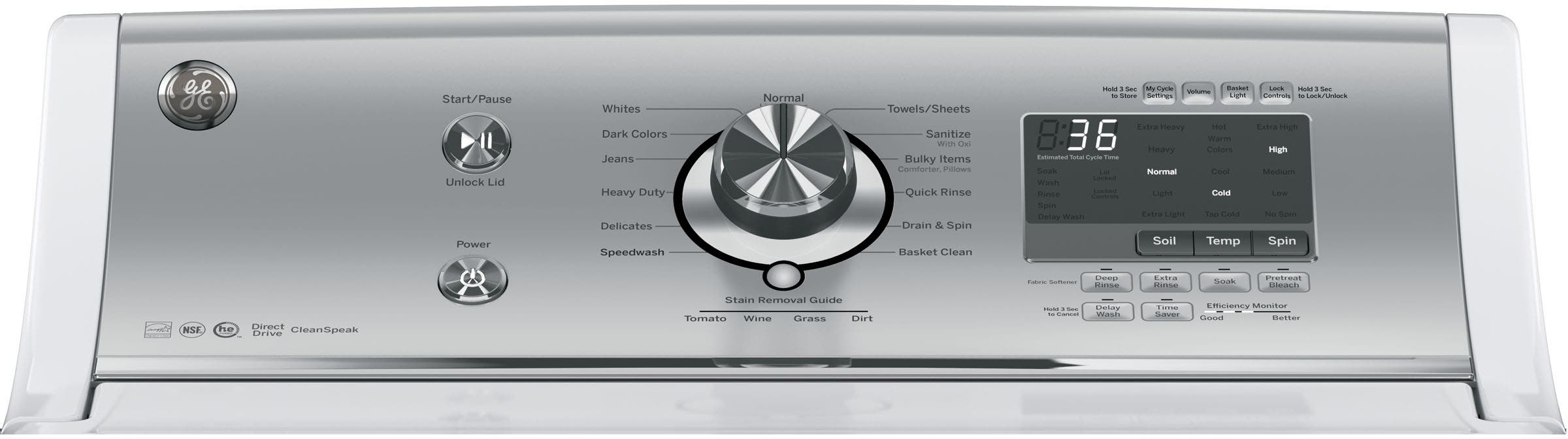 GE GTW810SSJWS White