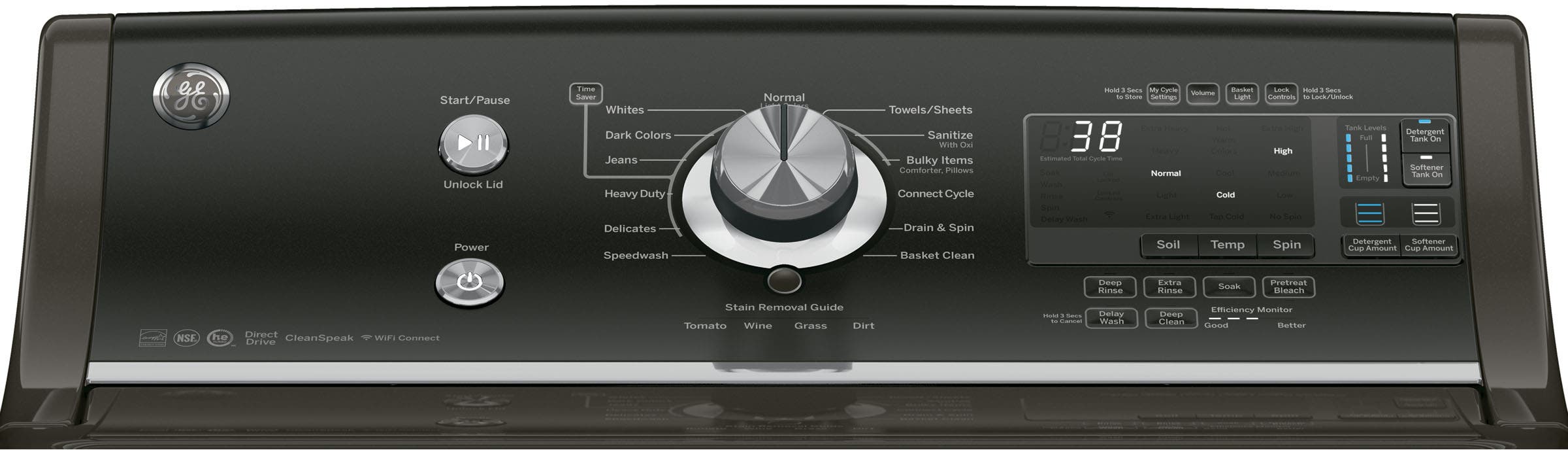 GE GTW860SPJMC Metallic Carbon