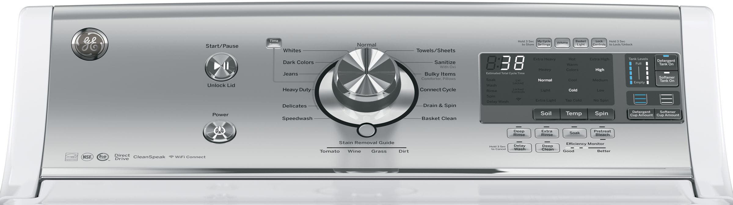 GE GTW860SSJWS White