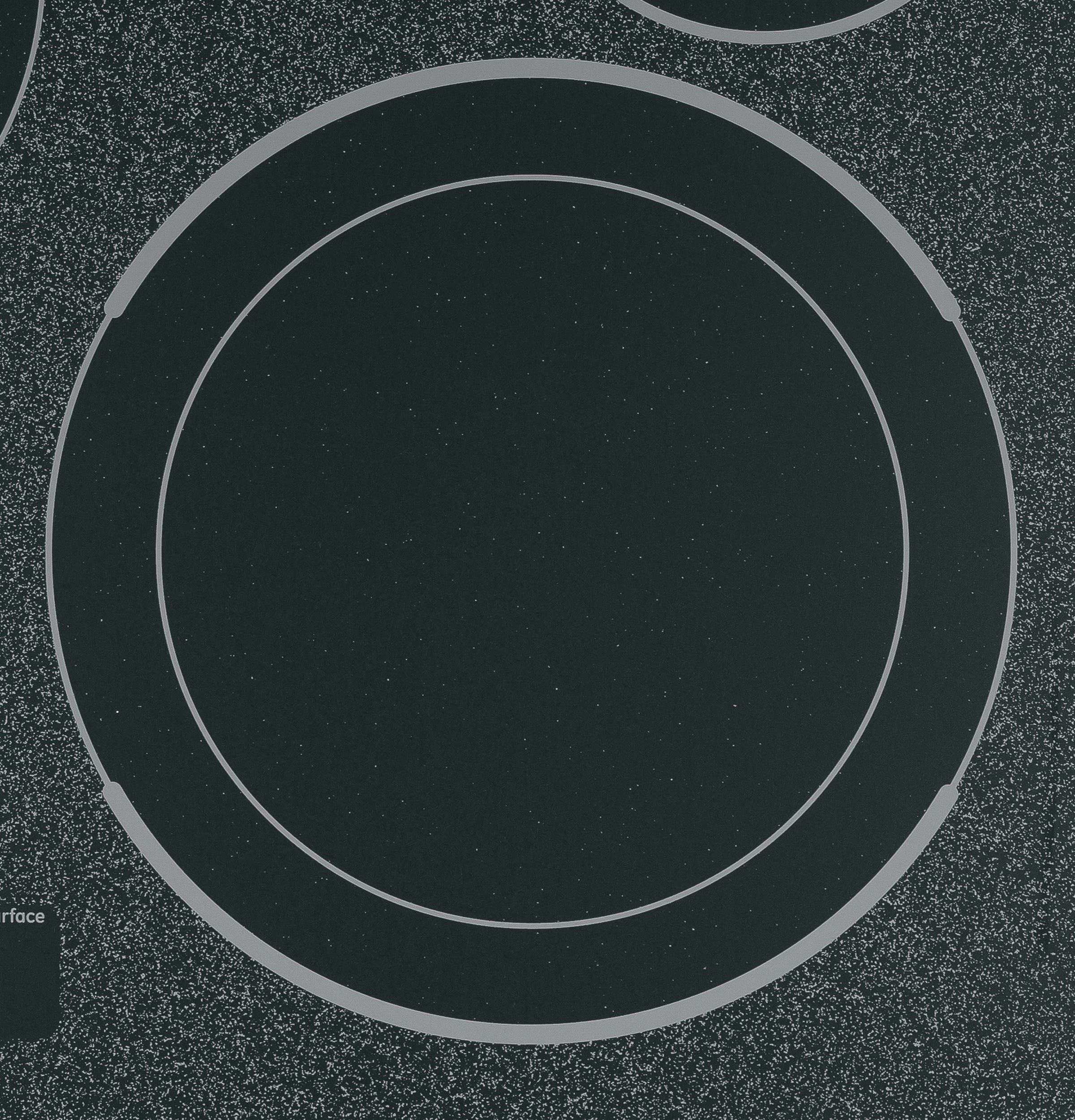 GE JP356WMWW Black Surface with White Accents