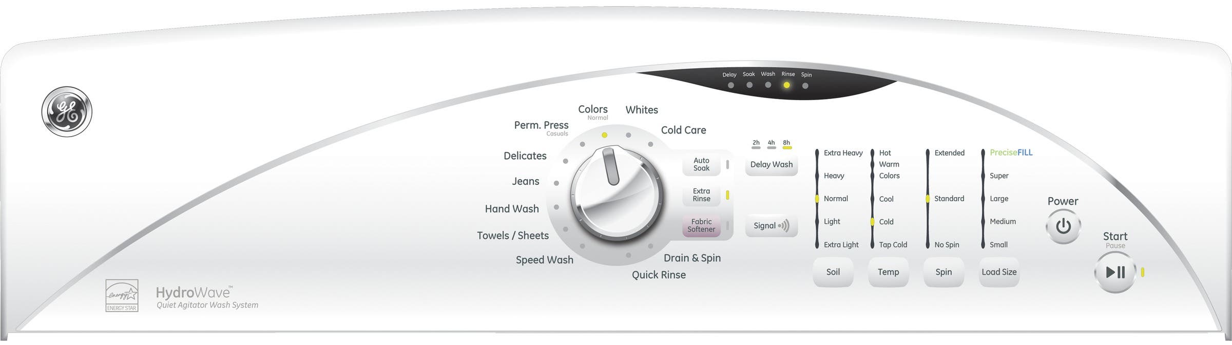 GE GTWN5250DWW 27" Top-Load Washer