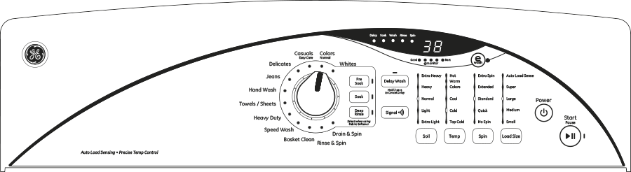 GE GTWN5450DWW 27" Top-Load Washer