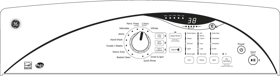 GE GTWN5550DWW 27" Top-Load Washer