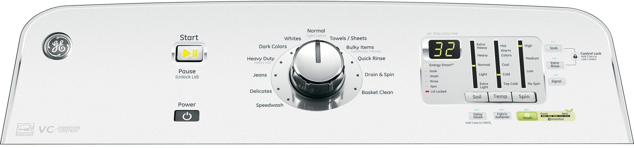 GE GTWN7450HWW White