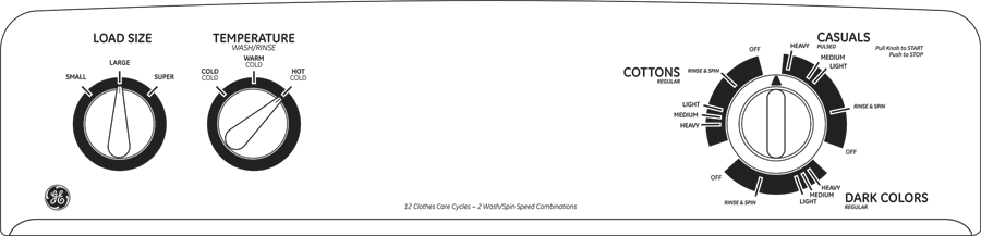 GE GTWP1000MWW White
