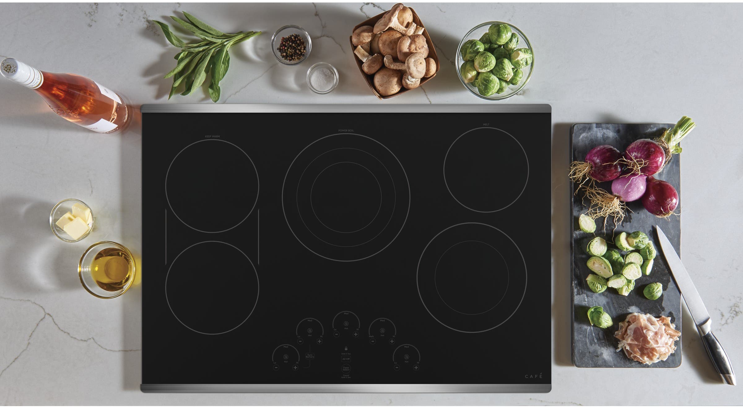 Cafe CEP90302NSS Black/Stainless Steel