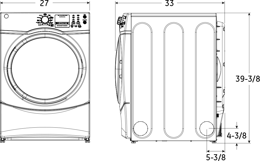 GE GFD45GSSKWW White
