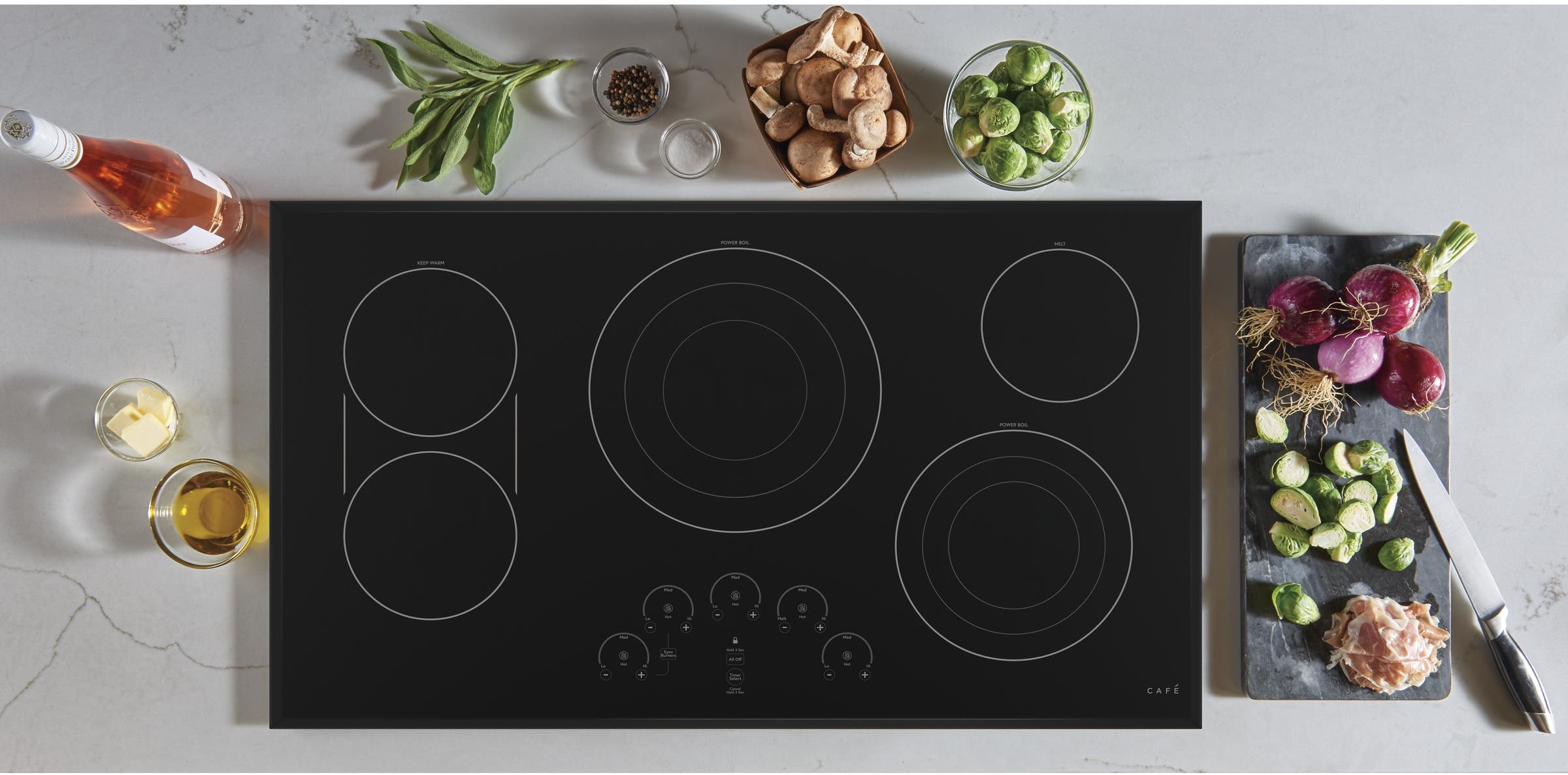 Cafe CEP90361NBB Matte Black Trim