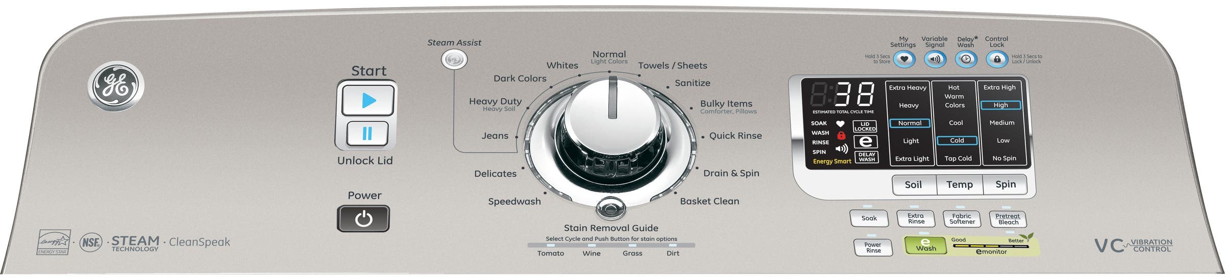 GE GTWS8350HWS White