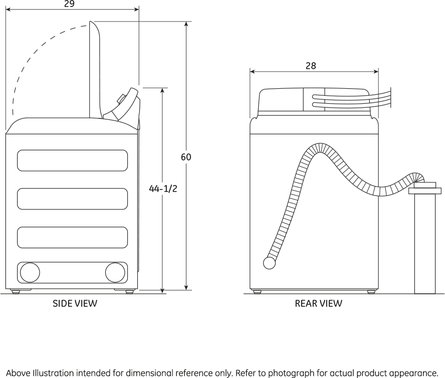 GE GTWS8455DMC 28" Top-Load Washer