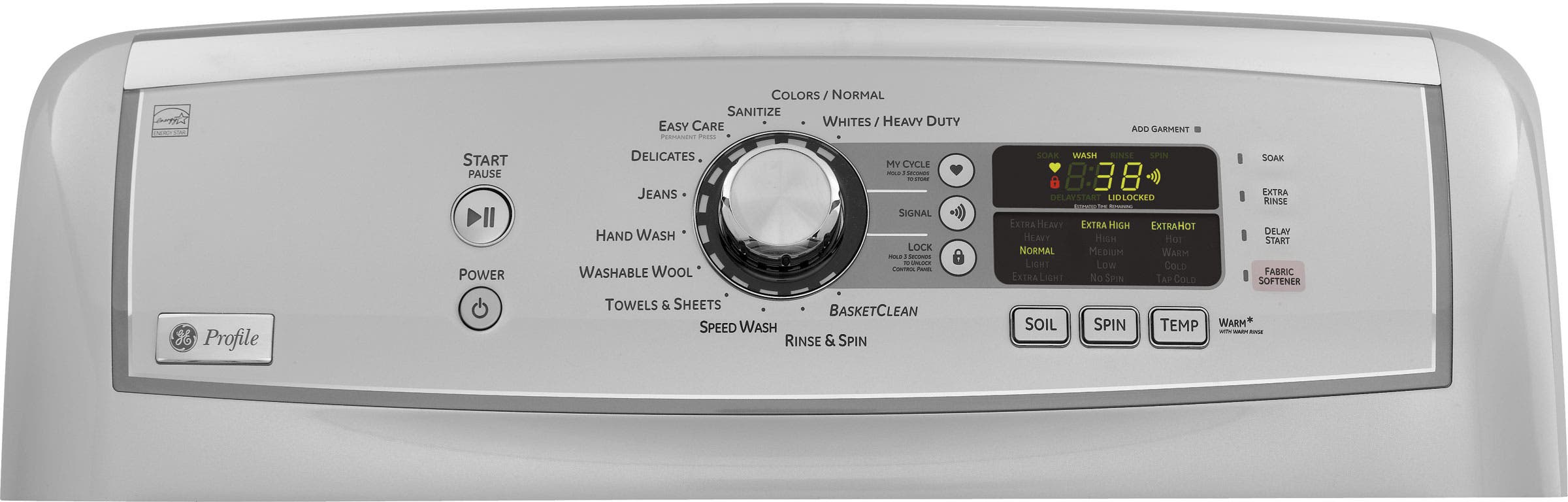 GE PTWN8055MMS Metallic Silver
