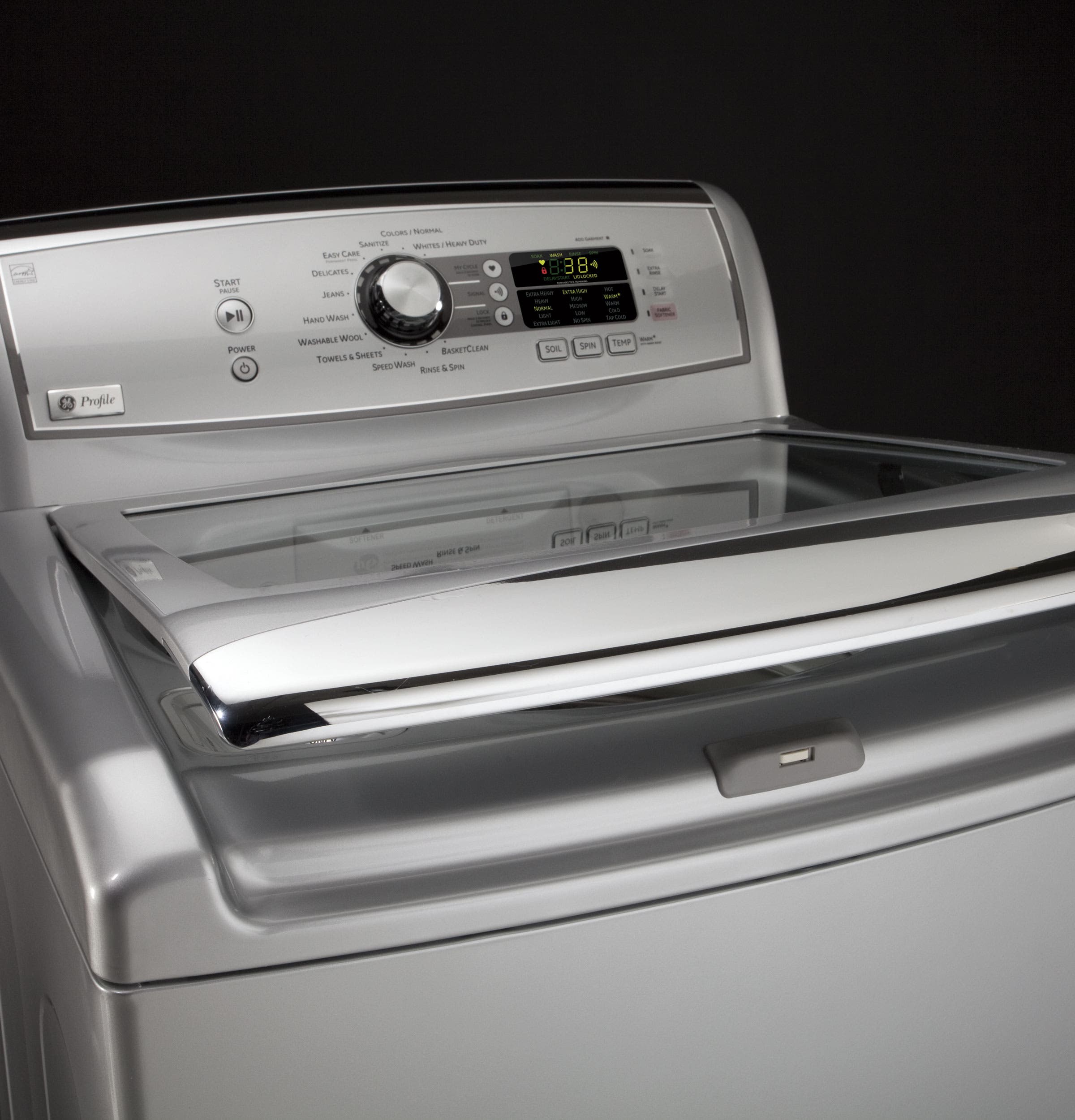 GE PTWN8055MMS Metallic Silver