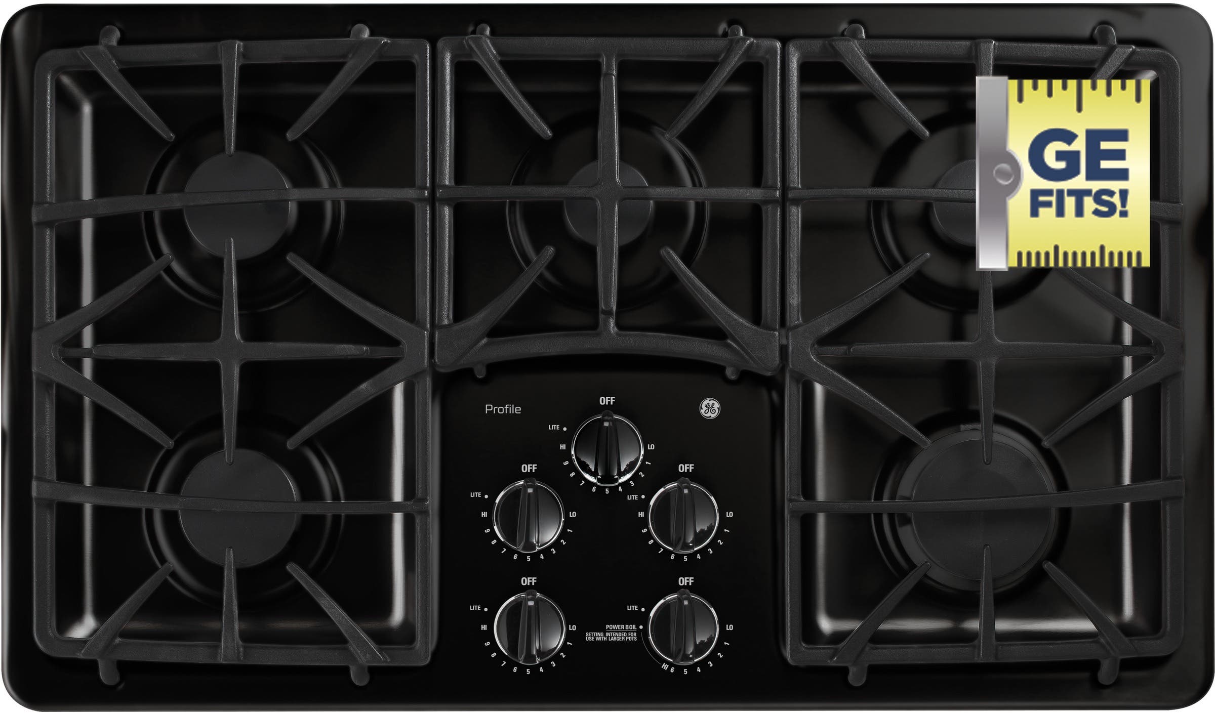 GE PGP966DETBB Black