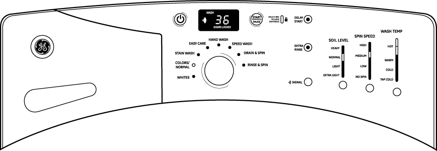 GE WBVH5100HWW 27" Front-Load Washer